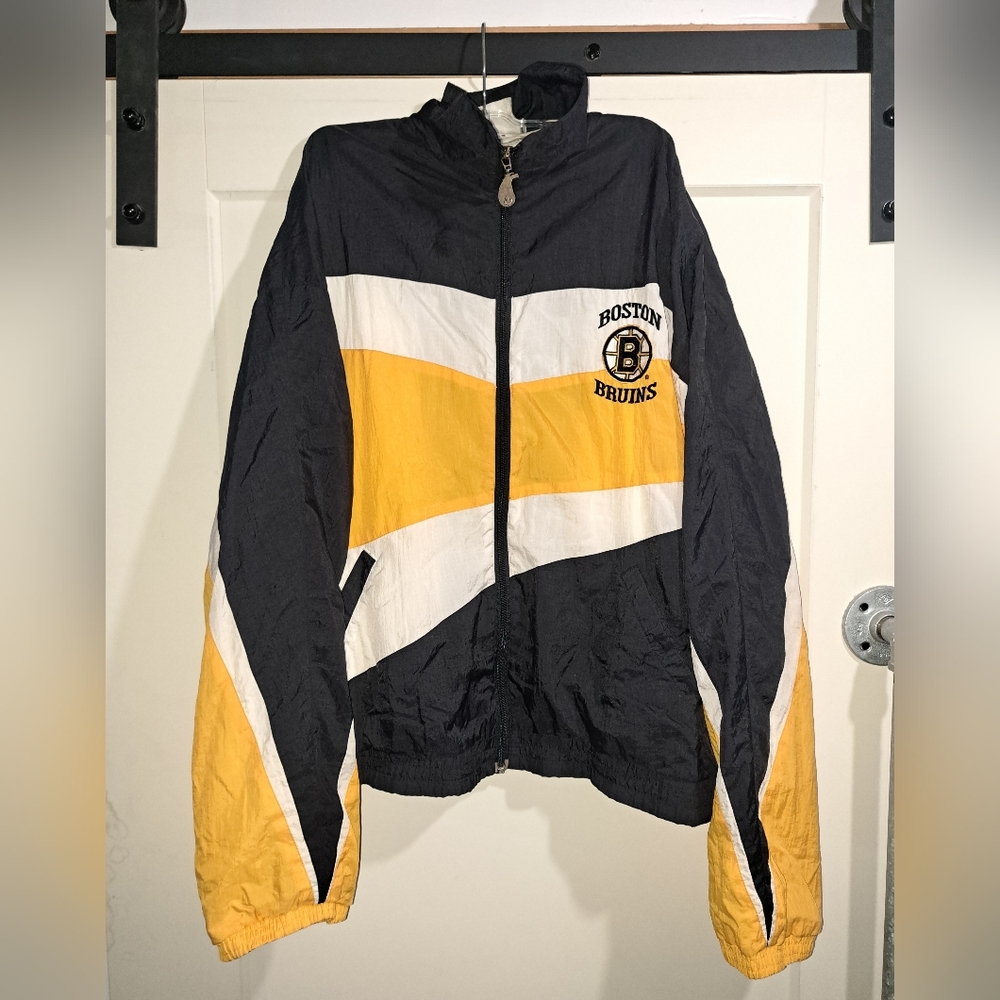 Vintage Nhl Boston Bruins Ravens Knit Jacket *read*